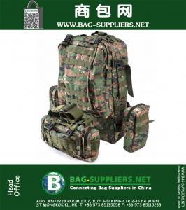 Outdoor Waterpoorf Large Molle Assault Tactical Backpack Military Rugzak Camping Hiking Trekking Mountaineering Bag