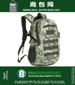 Campingtassen, Waterdichte Molle Rugzak Militaire 3P Gym School Trekking Ripstop Woodland Tactische uitrusting klein voor mannen 15L