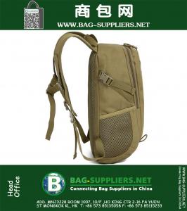 Campingtassen, Waterdichte Molle Rugzak Militaire 3P Gym School Trekking Ripstop Woodland Tactische uitrusting klein voor mannen 15L