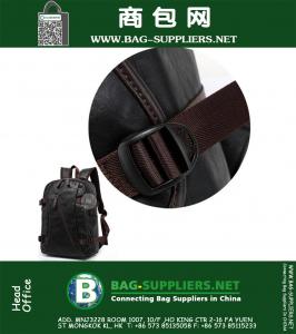 Reistas Tas PU Leer Bagpack Militaire Tactische Vintage Camping Wandelen Legzak Masculina Rugzak