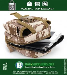 Militaire Tactische Molle Taille Verpakking Mini Tassen Outdoor Sport Casual tas Mobiele telefoon Case voor I-phone 6 High-strength Waterproof