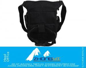Heren Nylon Reizen Hiking Motorrijden Tactische Militaire Riem Hip Bum Heuptasje Taille Drop Heup Beenzak