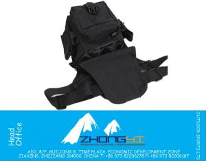 Heren Nylon Reizen Hiking Motorrijden Tactische Militaire Riem Hip Bum Heuptasje Taille Drop Heup Beenzak