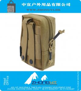 Outdoor heuptas Molle militaire uitrusting Pack tactische etui EDC rit flap gordeltassen