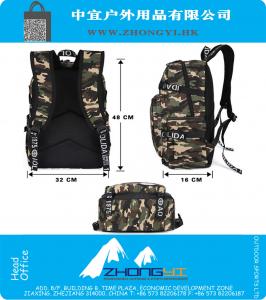 Tactische Rugzak Mannen Preppy Stijl Camo Schoolrugzakken voor Jongen Meisje Tieners Middelbare School Middelbare School Tassen Grote Capaciteit Rugzak