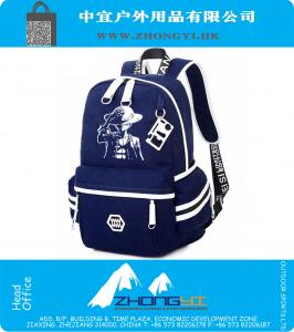 Afdrukken rugzak voor tieners Baymax Cat Canvas Fashion Student Schooltas Merk vrouwelijke mannelijke Bagpack