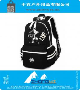 Afdrukken rugzak voor tieners Baymax Cat Canvas Fashion Student Schooltas Merk vrouwelijke mannelijke Bagpack