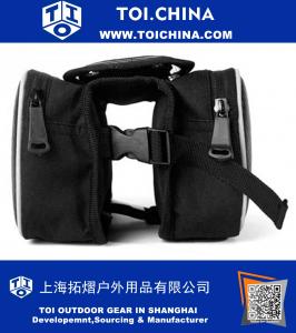 Bolso de Panier de la barra cruzada del tubo superior del bolso del marco doble del teléfono móvil de la bici