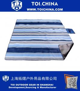Grote outdoor picknick deken, waterdichte rug 200 x 200 cm Extra grote zachte Fleece materiaal Camping Tote Mat