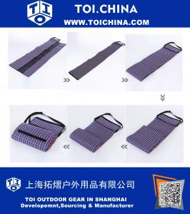 Outdoor draagbare picknick deken zandbestendig strand mat deken met verstelbare riem