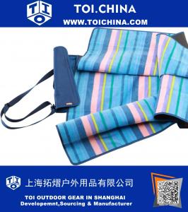 Compacte, waterbestendige picknickdeken voor outdoor-campingstadion Sportevenementen met schouderriem, zacht en warm fleece (59 x 53 inch)