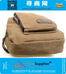 Uomini Outdoor Viaggi Escursionismo Militare Borsa a tracolla a tracolla Sport Maschio Tela Casual petto piccole borse a tracolla