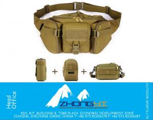 3 P Conjuntos de Paquete de Cintura de Camuflaje Al Aire Libre Caza Tactical Gear Combo Bundle Flyye Hombres Bolsas de Mensajero Equipo Militar Pequeña Bolsa