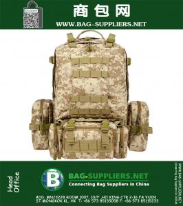 50L Mille Molle Tactical Assault Mochilas Mochila Bolsa de Camping al aire libre