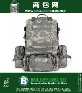 50L Molle Tactical Backpack Asalto mochilas militares al aire libre Mochila Camping Caza Bolsa