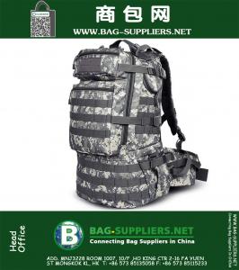 Mochila táctica 50L mochila deporte al aire libre que acampa yendo de viaje bolsa de nylon militar mochilas