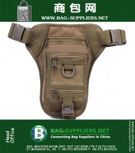 600D Nylon Men's Military Tactical Waist Belt Pack Outdoor Sport Climbing Trekking Ride Waist Leg Bag Single Shoulder Pouch
