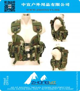 Ajustado Navy Seals bolsa de agua táctico Chaleco de caza asalto táctico joroba bolsa de agua Chaleco de ejército Woodland camuflaje