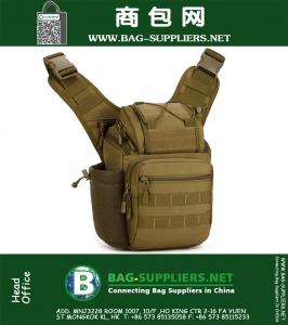 Asker Stil Sporları Çapraz Vücut Paketi MEN'S Casual Tek Kayış Sling Bir Omuz Kamp Çantaları Kamera Sırt Çantalı Sırt Çantası