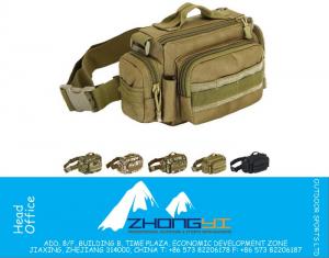 Army camouflage outdoor tactical chest pack 3P magic pockets camera men riding big multi-purpose pockets