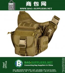 Pacote de assalto Militar Tactical Ao ar livre 600D Molle Pack Bolsa de câmeras Bolsa de ombro Messenger Bag Bolsa de viagem de moda