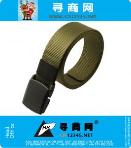 Cinturón de nylon de la hebilla automática del ejército masculino Cinturón táctico de los pantalones vaqueros Cinturones de lujo del diseñador de la cintura para hombre Correa de la alta calidad de los hombres