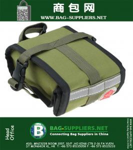Bicycle Bag Wear-resistant Canvas Saddle Bag Waterproof Cycling Bag Adjustable Velcro Buckle Back Seat Bike Bag