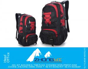 Negocio al aire libre Ruck Sack Nylon Travel Senderismo Mochilas Montañismo impermeable doble hombro Deportes 55L