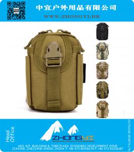 Bolso táctico de la cintura de la camuflaje, Ejército de EE. UU. Excedente militar MOLLE Bolsa de cinturón de la herramienta del teléfono celular para el recorrido deportivo Acampar al aire libre