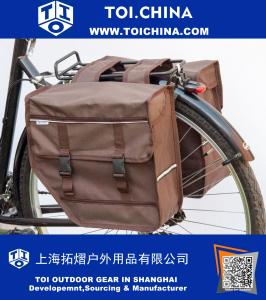 Bolso de los viajeros de las compras de la bici del ciclo de la bicicleta del bolso de la alforja doble
