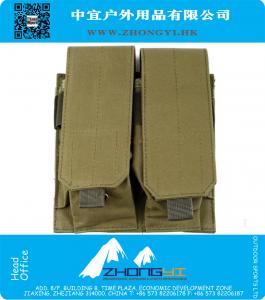 Double Stack Rifle Magazine Mag Top Flap Pouch Bag Army Green