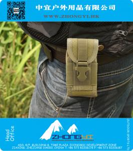 Dsigner bolso de la cintura Tactical Military Thunder Nylon impermeable de 5 pulgadas pantalla del teléfono móvil bolsa de la bolsa del ejército de la bolsa de cinturón de molle Pack