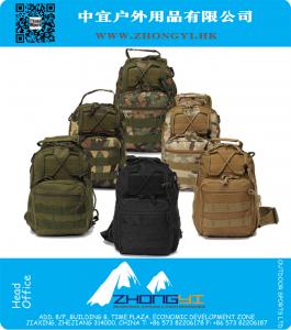 Borsa a tracolla escursionismo campeggio trekking regolabile in nylon resistente e durevole in nylon resistente all'aria aperta Zaino da viaggio tattico militare