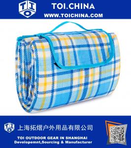 Extra Large Picnic And Outdoor Blanket with Waterproof Backing Bag