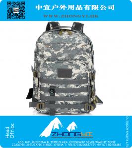 Moda Marca Nylon Militar Tactical Mochila Mochilas Exército Viagem Mochila Homens Lazer Camping ao ar livre 50L