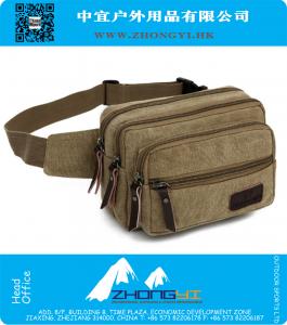 Mode Canvas heuptas, heren buideltas geldgordel, hardloopriem, Pochete Sportlooppas, Utility etui