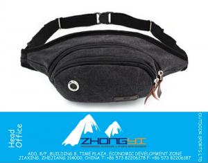 Pacote de cintura de lona de moda para homens e mulheres Equipamento militar Outdoor Travel Belt Bag Money Pouch