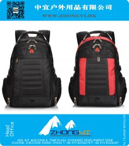 Moda Homem Mochila Marca Design Mens Viagem Bag Malha de poliéster Homem Computer Packsack Swiss Outsports Mochilas Atacado