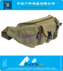 Moda Molle bolsa militar cintura paquetes hombres lona al aire libre Retro bolsa de senderismo bolsos de carreras de deportes al aire libre paquete de teléfono celular