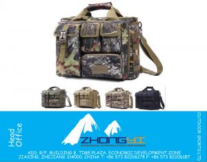 Bolso del ordenador portátil de los bolsos del mensajero de los hombres del multifuncional de nylon de la moda 15.6 Biefcase de la cámara Bolso táctico militar de la pesca de los deportes