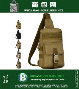 Moda Açık Spor Taktik Çanta Çok fonksiyonlu Messenger Bag Leisure Göğüs Paketi Ordu Kamuflaj Çantası