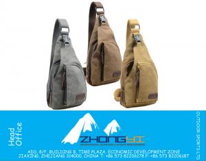 Mode Vintage Männer Messenger Bags Casual Outdoor-reisen Wandern Sport Casual Brust Leinwand Männlichen Kleinen Retro Military Umhängetasche