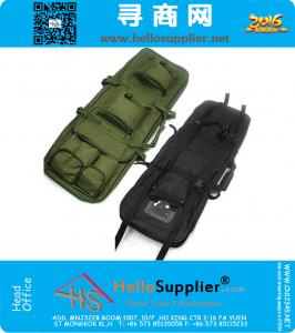 Heavy Duty Dual Rifle Tactical Airsoft AEG Carrying Case Gun Bag Military Hunting Sports Shoulder Hand Gun Bag