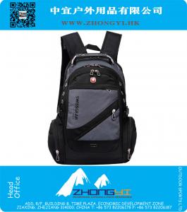 Alta calidad asegurada marca de nylon mujeres y mochila para hombre pelusa 15 pulgadas mochila portátil / Mochila de viaje al aire libre mochila escolar