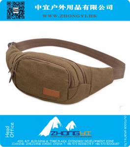 High Quality Canvas Military Fanny Waist Packs for Men Money Belt Bag Sport Hiking Tactical Pouch