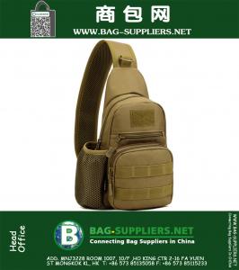 High Quality Men 1000D Nylon Shoulder Messenger Bag Military Tactical Hiking Water Bottle Outdoor Sports Sling Chest Back Pack