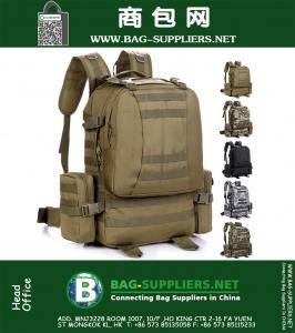 Haute Qualité Hommes Femmes En Plein Air Militaire Armée Tactique Sac À Dos Camping Randonnée Trekking Camouflage sac Avec deux côté sac