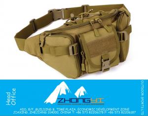Pacote de nylon de alta qualidade Hip Pack Tactical Waist Packs Bolsa de cintura Fanny Pack Caminhada Escalada Outdoor Bag Army Fanny Pack