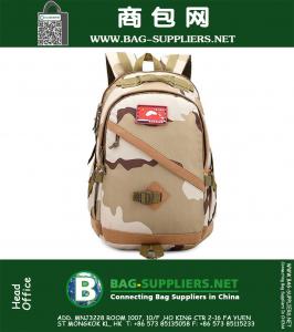 Mochila de los hombres de moda de alta calidad de lona de camuflaje mochila al aire libre bolsas de viaje de la escuela del bolso del ordenador portátil mochila militar del ejército