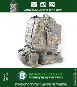 Caminhadas Camping Mochilas Conjuntos Unisex Ployester Fabric Impermeável Tactical Military Travel Backpack Bag